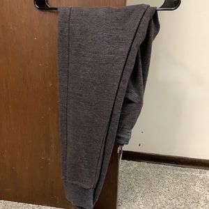 Zara textured pant joggers in dark gray